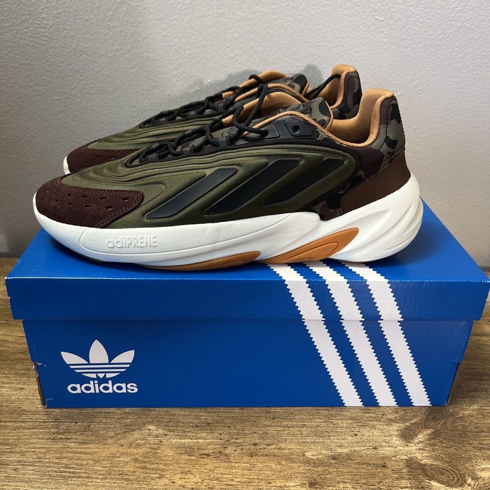 New Adidas Originals Ozelia Olive Green Camo Shoes Sneakers HP2857 Men's Size 10